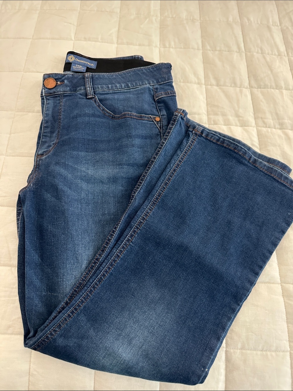 Democracy Women's Boot Cut Jeans in Dark Blue